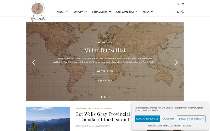 Screenshot of anniwhere.de
