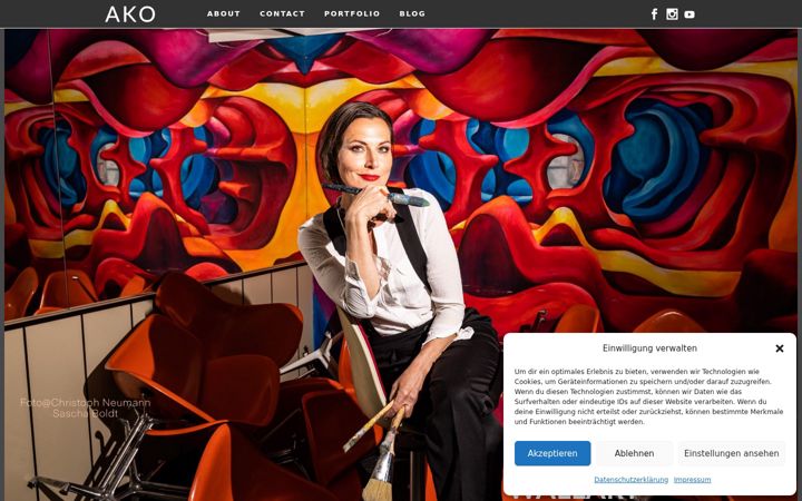Screenshot of annkathrinotto.de