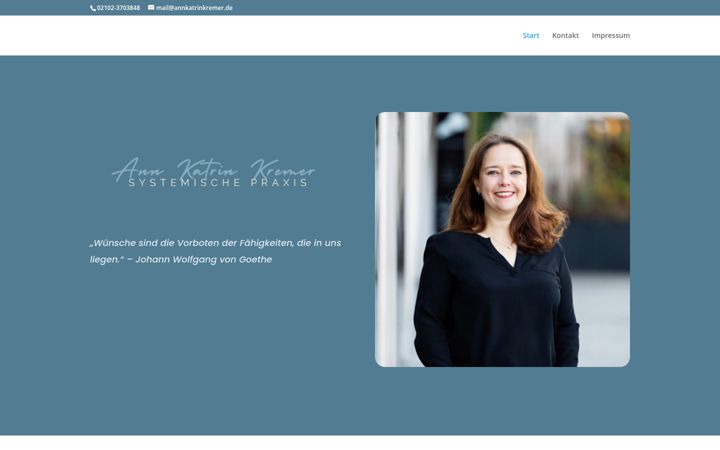 Screenshot of annkatrinkremer.de