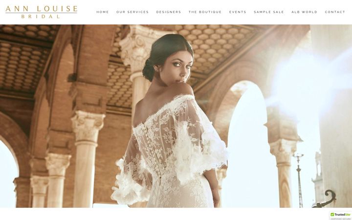 Snimka zaslona za annlouisebridal.com