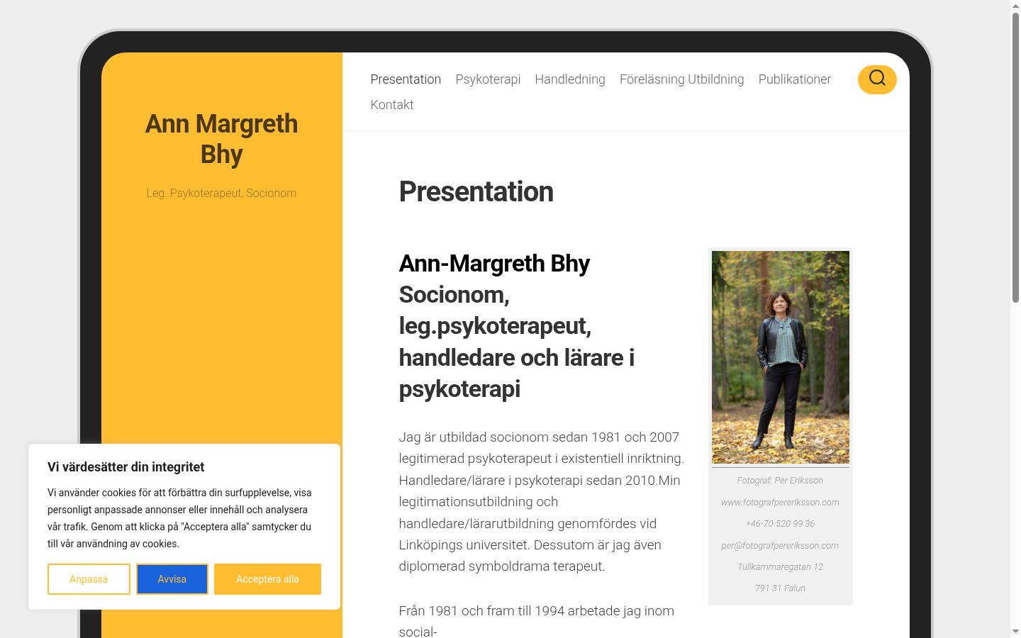 Screenshot tal-banner tal-kunsens muri qabel kwalunkwe interazzjoni