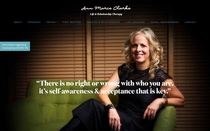 Screenshot of annmarieclarke.com