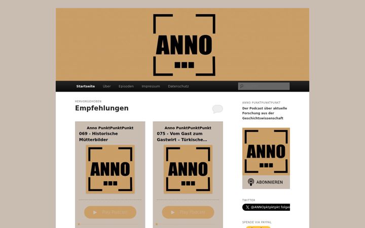 Screenshot of anno-punktpunktpunkt.de