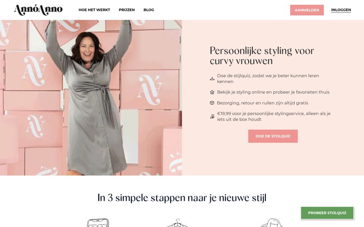 Screenshot di annoanno.nl