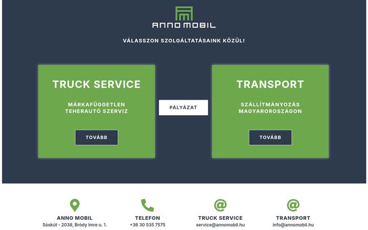 Screenshot of annomobil.hu