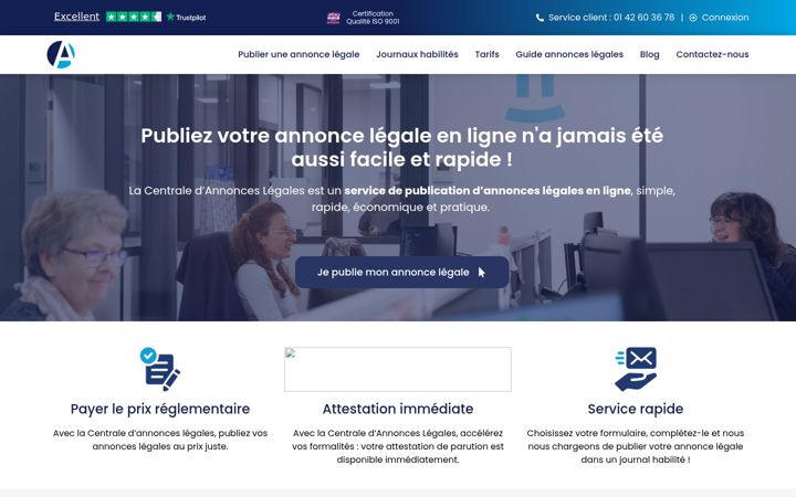 Skjámynd af annoncelegale.com
