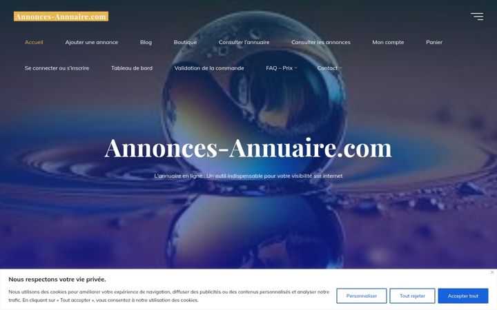 Skjámynd af annonces-annuaire.com