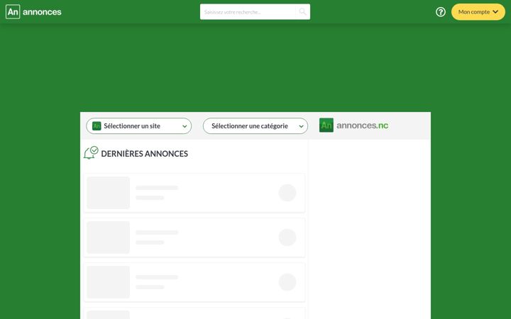 Screenshot of annonces.nc