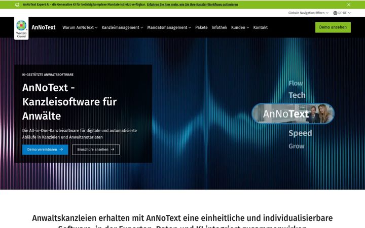 Screenshot of annotext.de