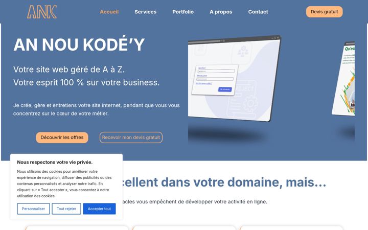 Screenshot of annoukodey.com