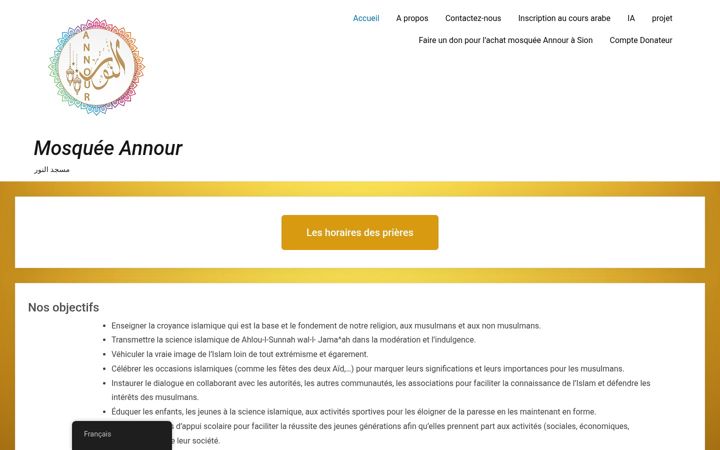 Ekrano kopija annour.ch