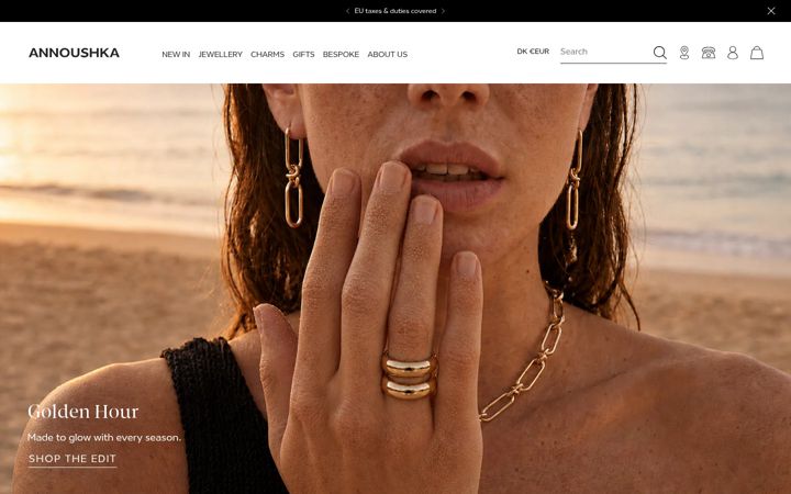 Screenshot of annoushka.com