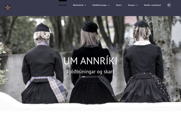Screenshot of annriki.is