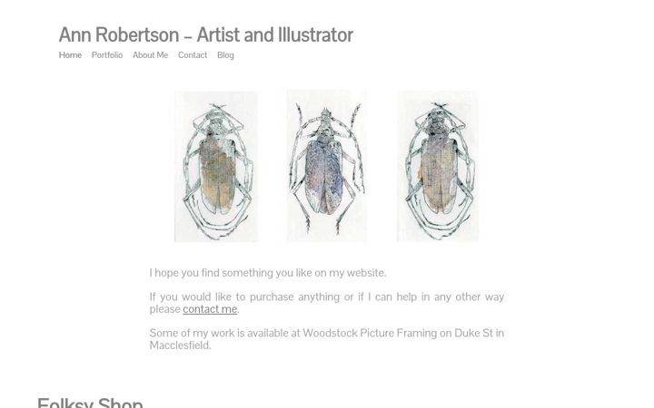 Screenshot of annrobertson.co.uk