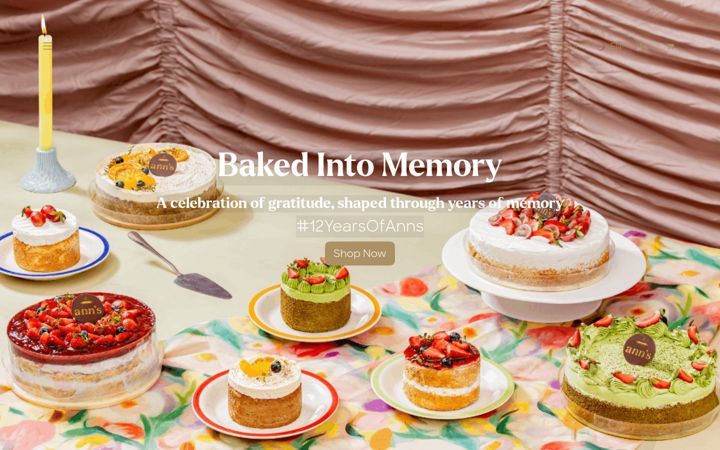 Képernyőkép: annsbakehouse.com
