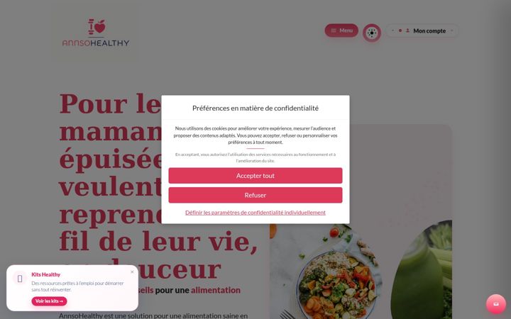 Ekrano kopija annsohealthy.com