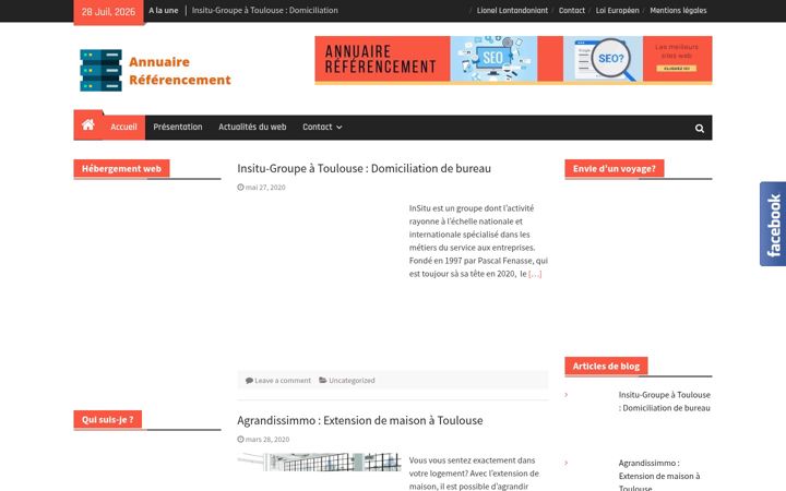 Zrzut ekranu annuaire-gratuit-fr.com