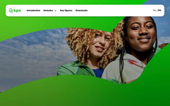 Screenshot of annualreport2025.kpn