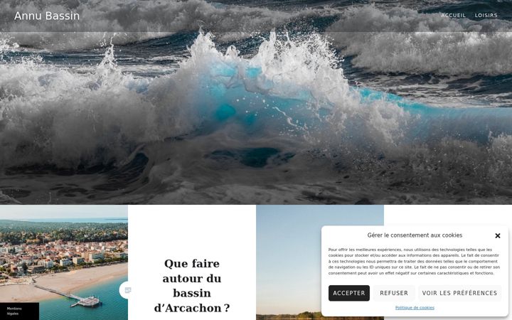 Screenshot of annubassin.fr