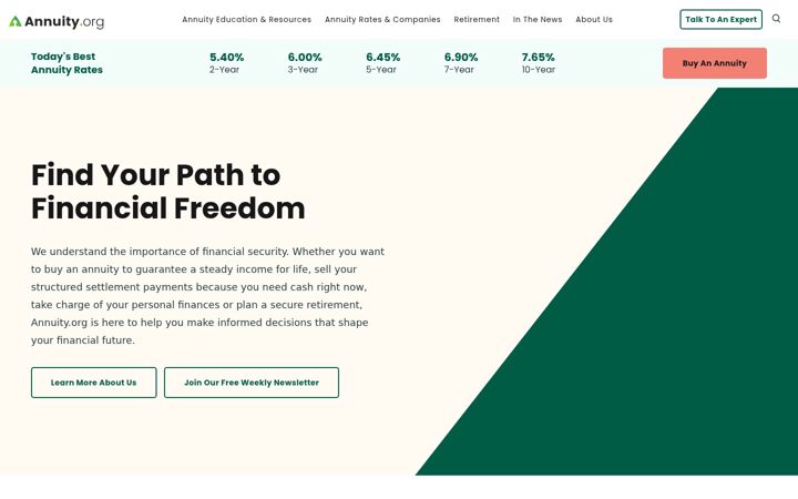 Screenshot of annuity.org