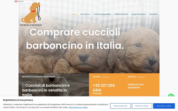 Screenshot of annuncianimaliufficiale.com