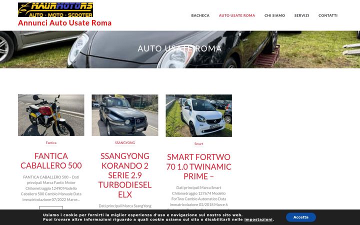Screenshot του annunciautousateroma.it