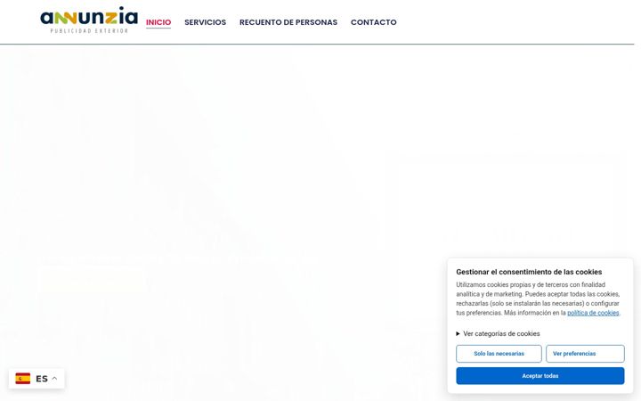 Screenshot of annunzia.es