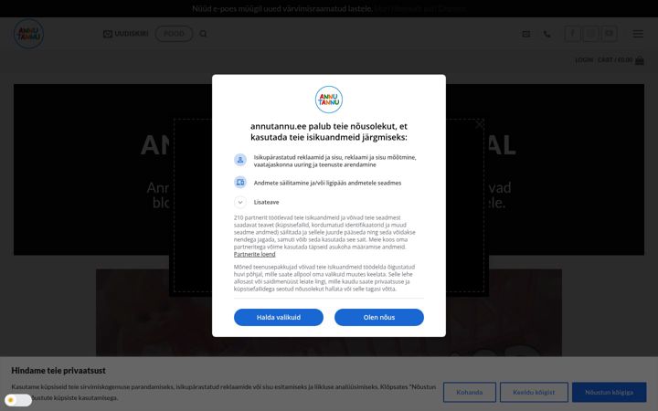 Posnetek zaslona annutannu.eu