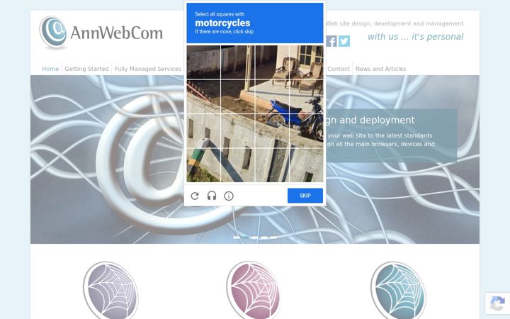 Kuvakaappaus sivustosta annwebcom.co.uk