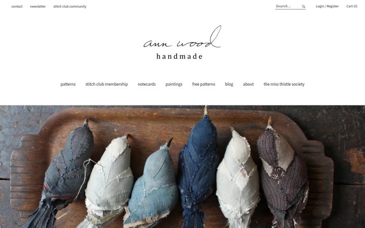 Screenshot of annwoodhandmade.com