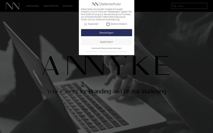 Screenshot of annyke.de