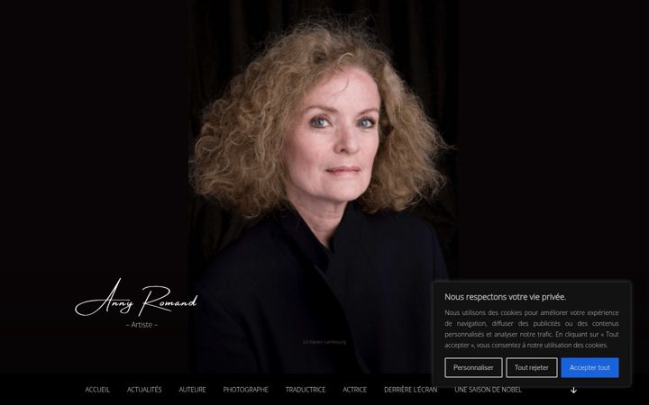 Screenshot of annyromand.fr