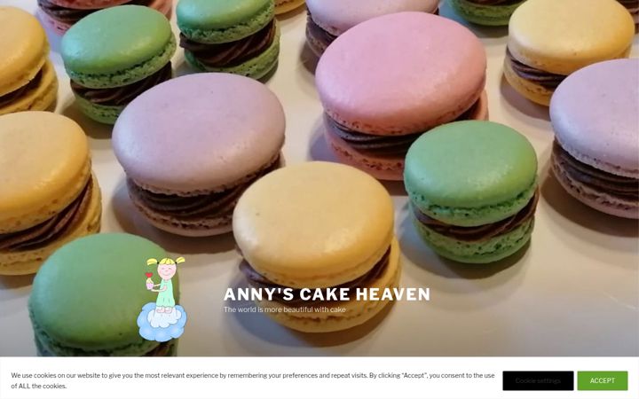 Screenshot of annyscakeheaven.de