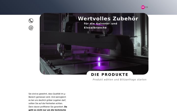 Screenshot of anodenkorb.de