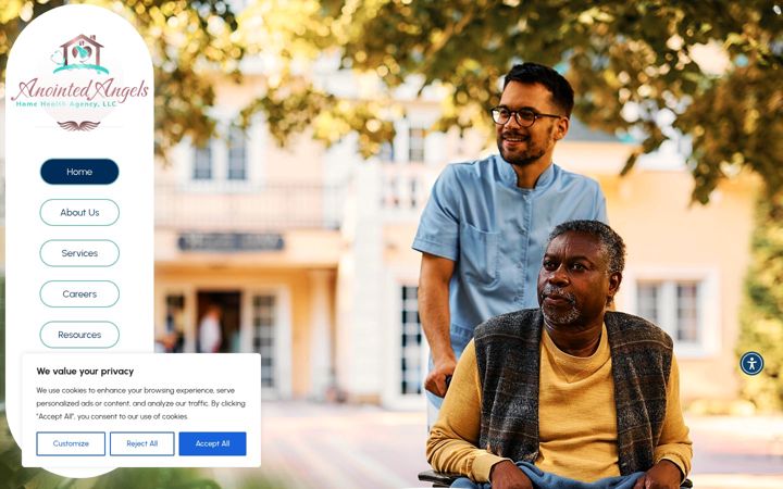 Snímek obrazovky anointedangelshh.com