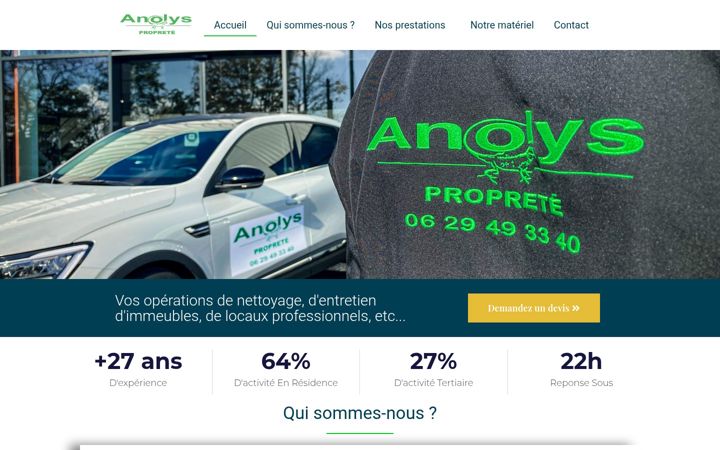 Snímek obrazovky anolys-proprete.com