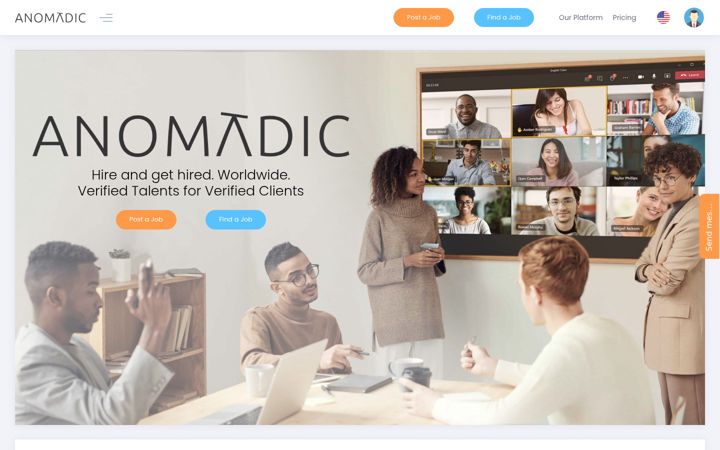Screenshot di anomadic.net