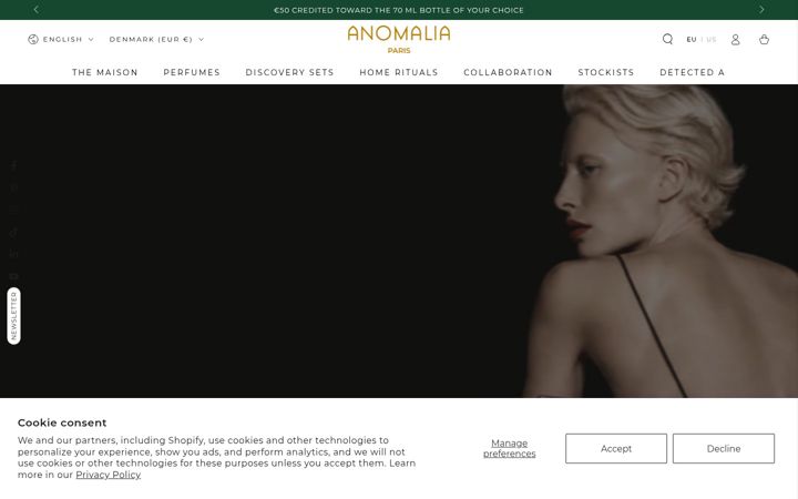 Screenshot of anomaliaparis.com