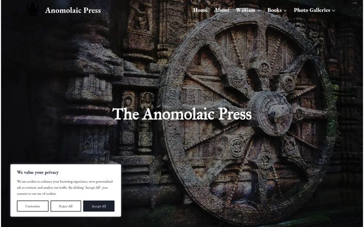 Screenshot of anomolaicpress.com