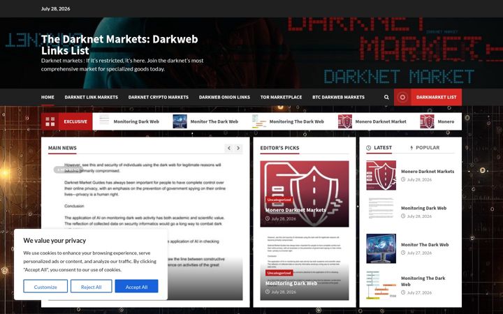 Snímek obrazovky anon-darknet-market.com