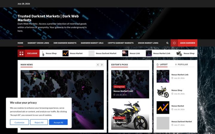 Snímek obrazovky anon-darkweb-market.com