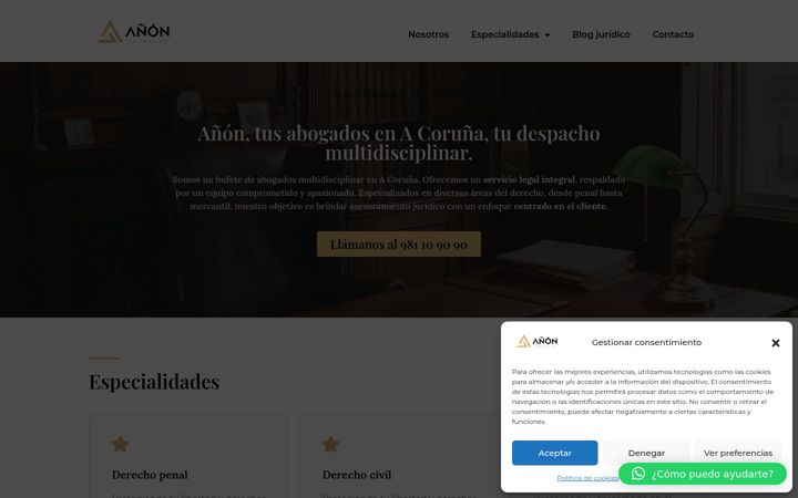 Screenshot of anonabogados.org
