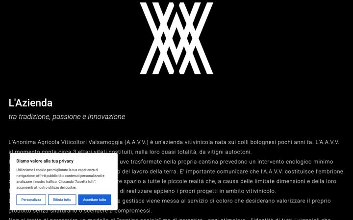 Screenshot of anonimaviticoltorivalsamoggia.it