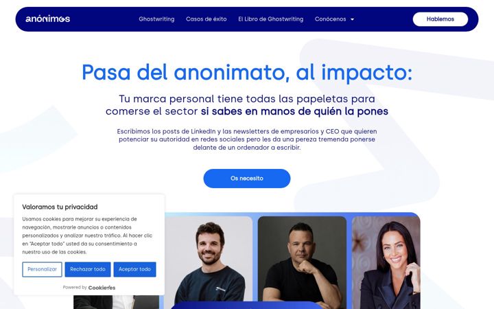 Screenshot of anonimos.top