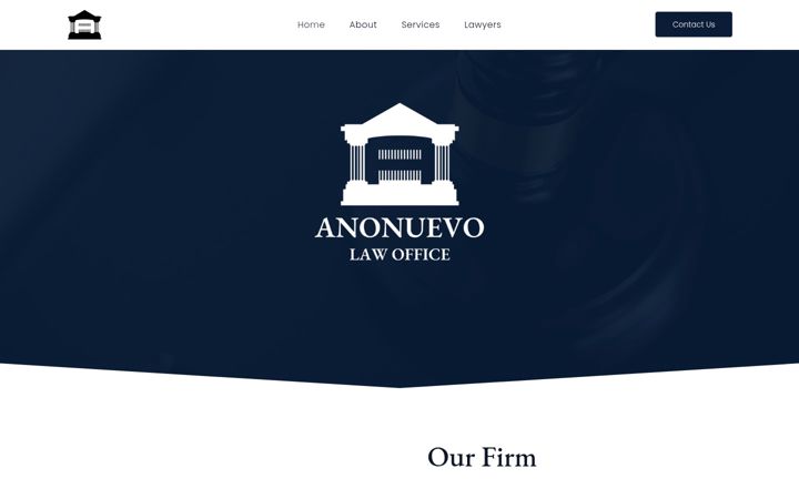 Screenshot of anonuevolaw.com