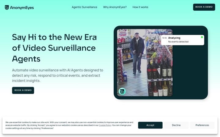 Screenshot of anonymeyes.com