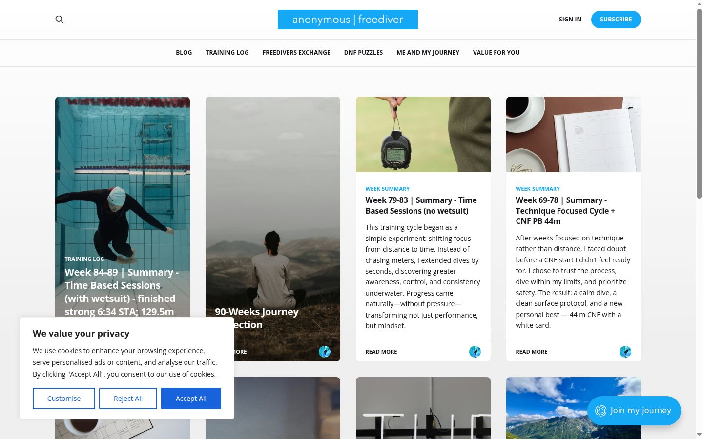 Screenshot tal-banner tal-kunsens muri qabel kwalunkwe interazzjoni