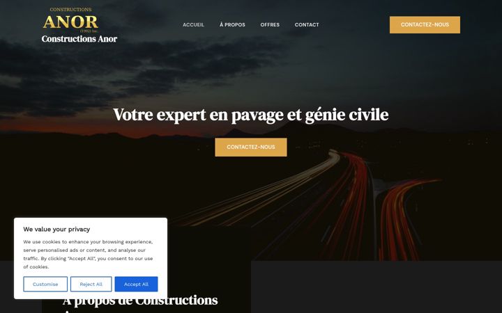 Screenshot von anor.ca