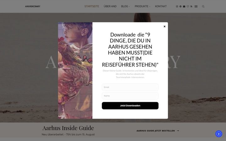 Skjermbilde av anordicdiary.com