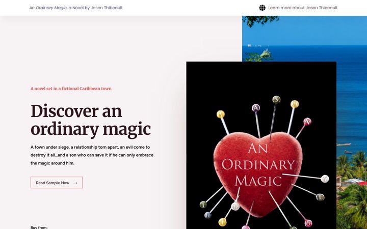 Screenshot of anordinarymagic.com